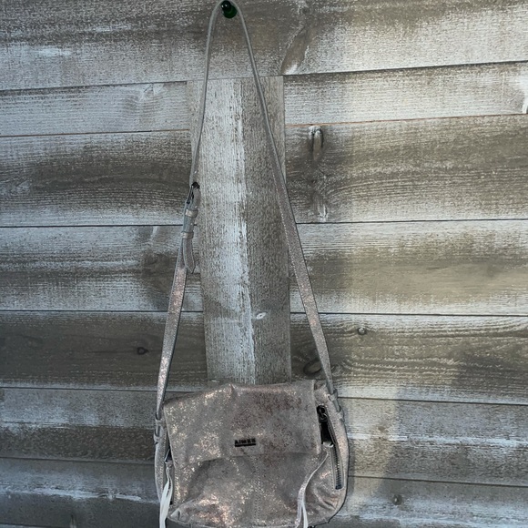 Aimee Kestenberg Bali 2 Gray and Metallic Rose Gold Crossbody and shoulder bag - Picture 3 of 14